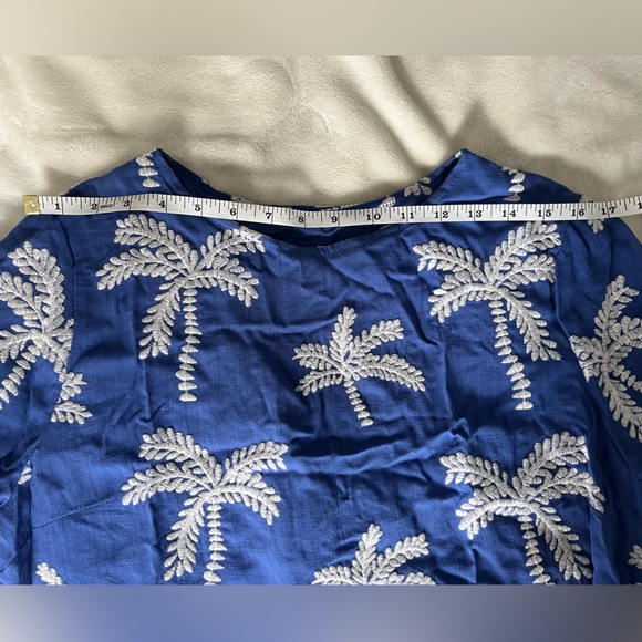 PEPALOVES Blue Embroidered Dress - Picture 4 of 5